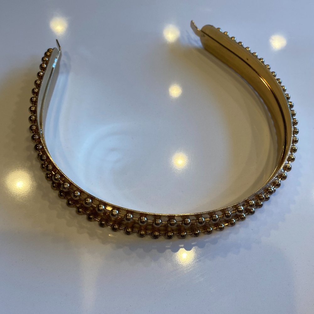 Never Worn Gold Beaded Headband